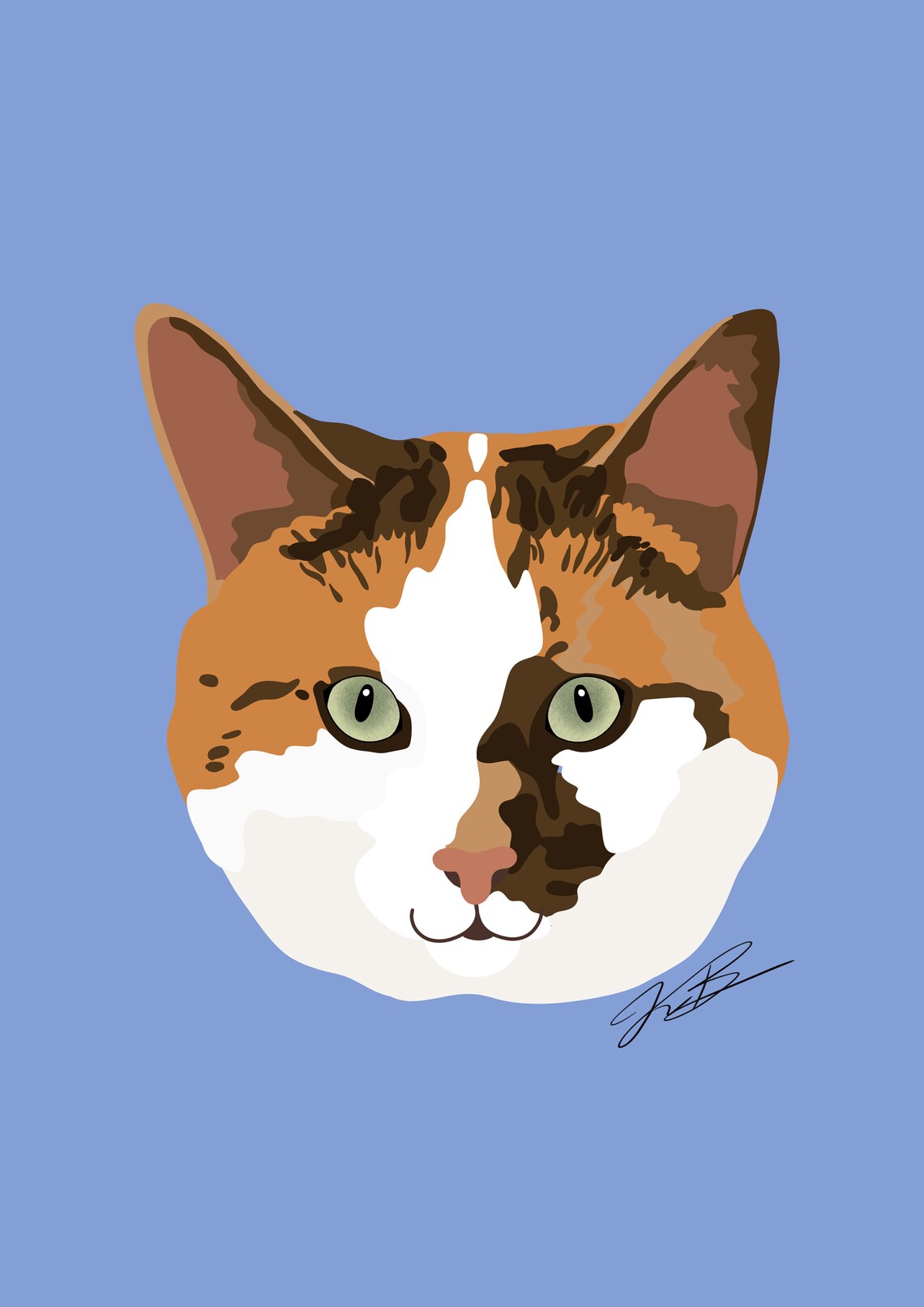 Gepersonaliseerde huisdier portret (alleen digitaal)